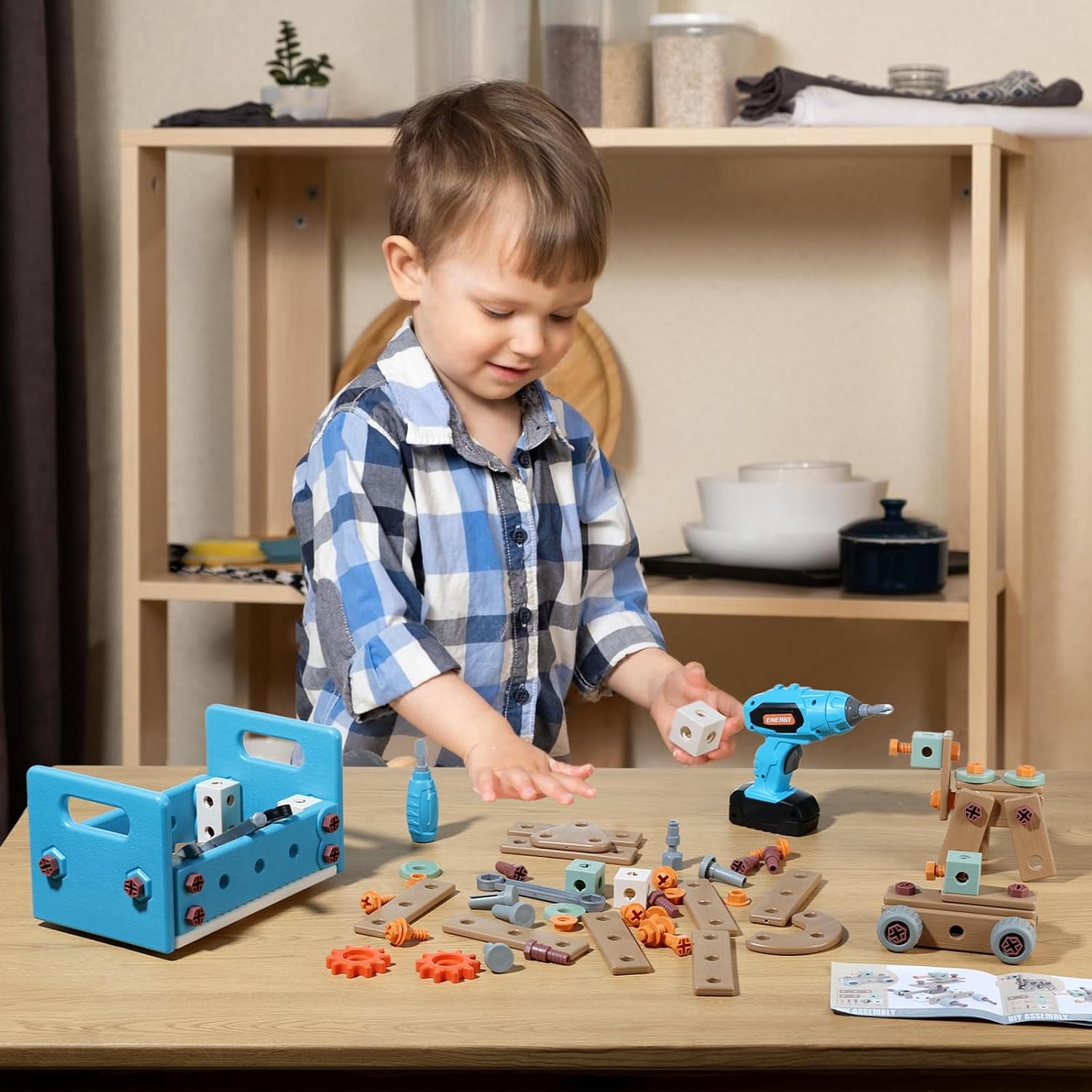 Thumbnail 5 de GAGAKU Akkuschrauber Kinder 120-teiliges Set