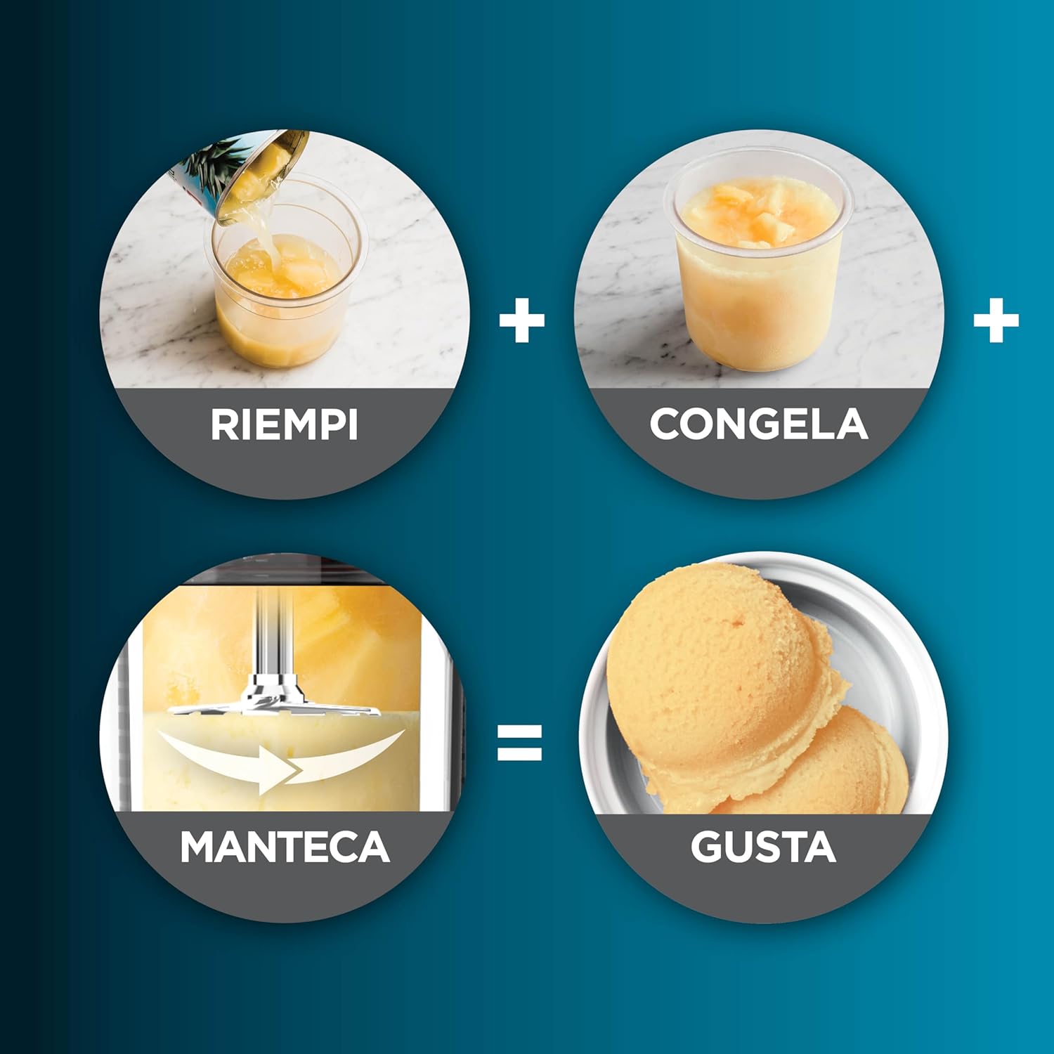 Thumbnail 4 de Ninja CREAMi Gelatiera NC302EU: macchina per gelato e dessert congelati, 1,4 l, 2 vasetti, 7 programmi