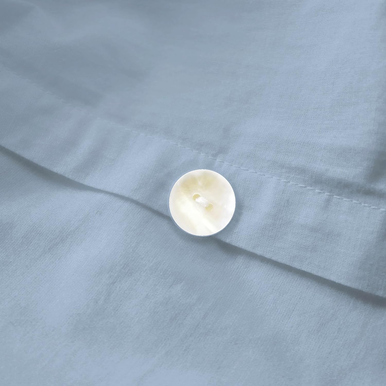 Thumbnail 3 de MATT & ROSE Housse de Couette 200x200 cm en coton lavé Bleu Orage – 1 ou 2 personnes