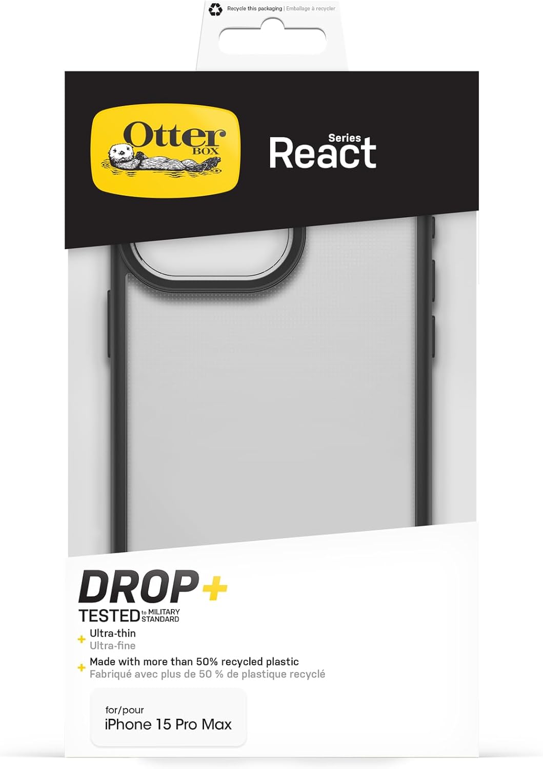 Thumbnail 4 de OtterBox React Series para iPhone 15 Pro MAX, Protectora y Resistente