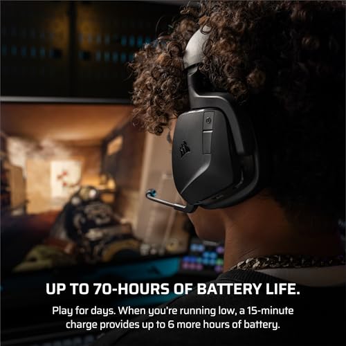 Thumbnail 5 de Corsair Void v2 Wireless Gaming Headset with Bluetooth (Carbon)