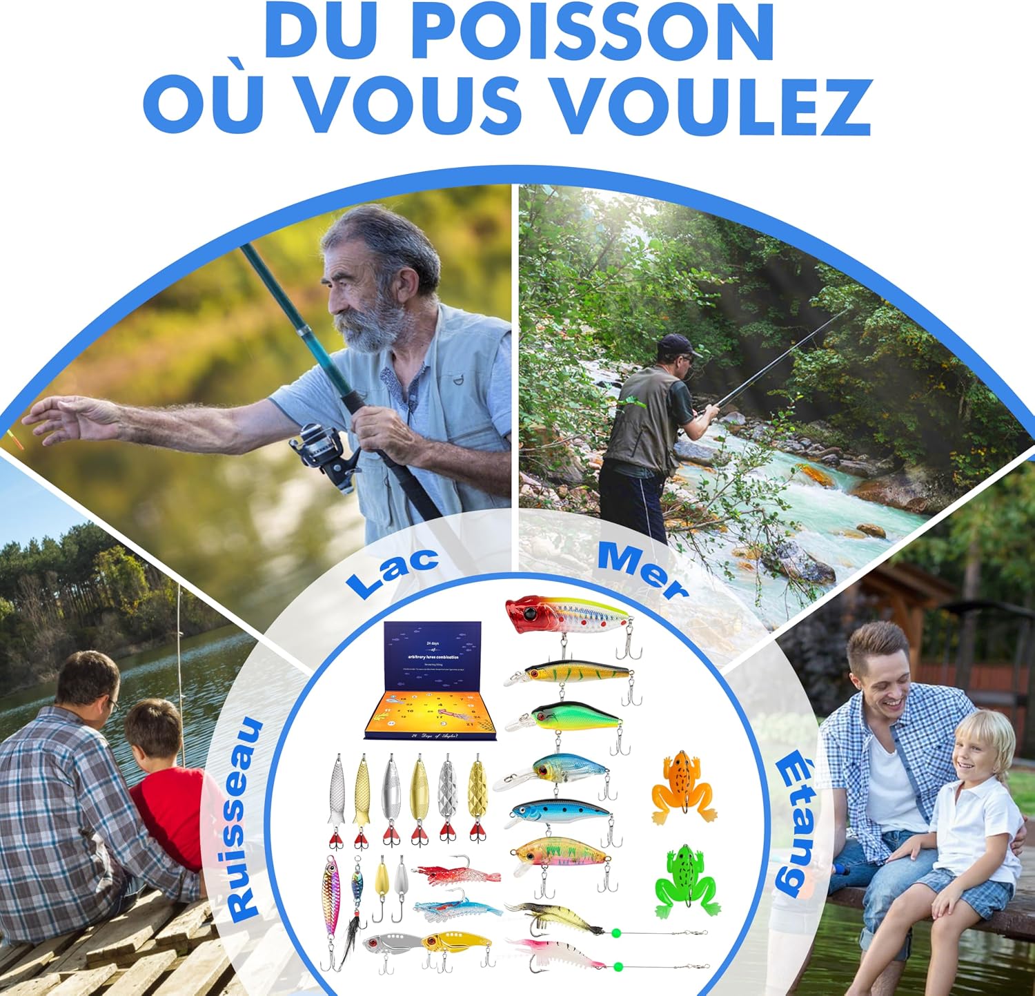 Detalle 1 de TRUSCEND kit leurres de pêche 24 pièces