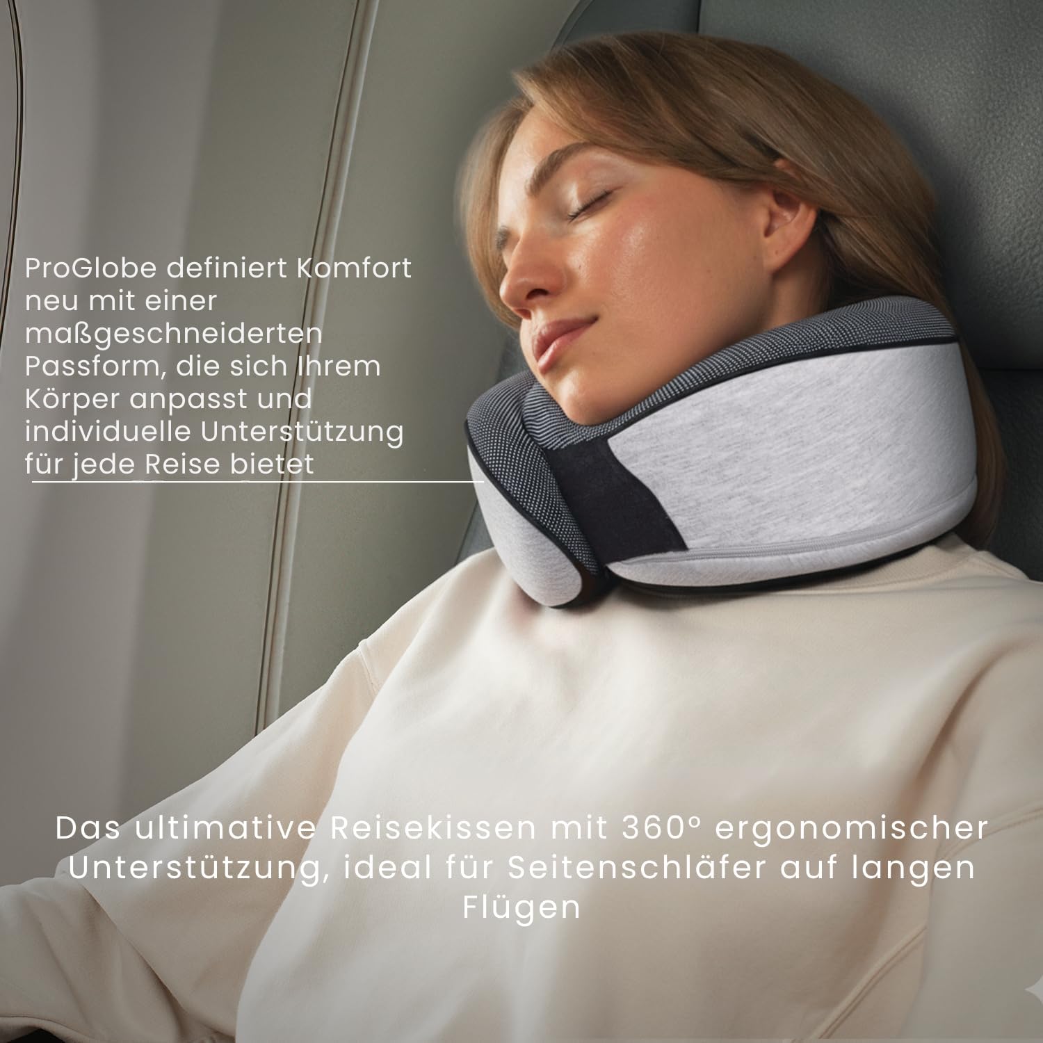 Thumbnail 5 de Proglobe Nackenkissen Reisekissen 100% Memory Foam