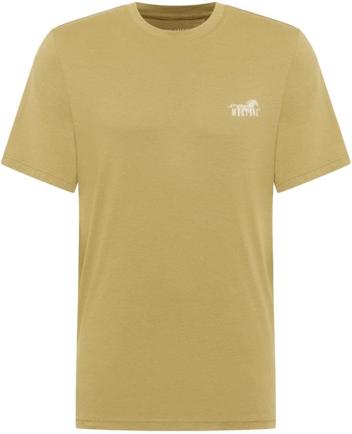 Detalle de MUSTANG Herren Style Austin T-Shirt – Lässiger Komfort aus Bio-Baumwolle
