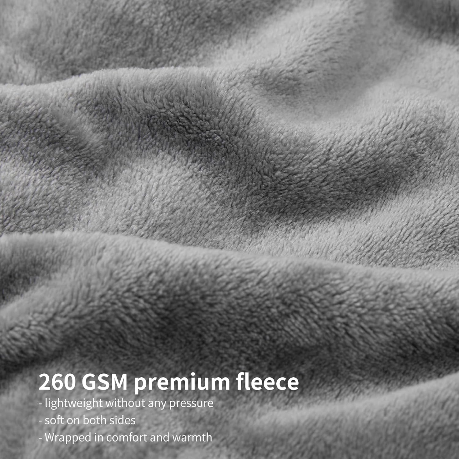 Thumbnail 4 de Aisbo Fleece Blanket 130x150cm cosy throw