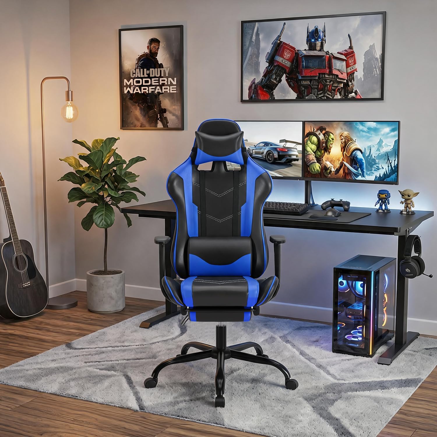 Detalle 2 de BestOffice Ergonomic Gaming Chair, 250 lb Capacity