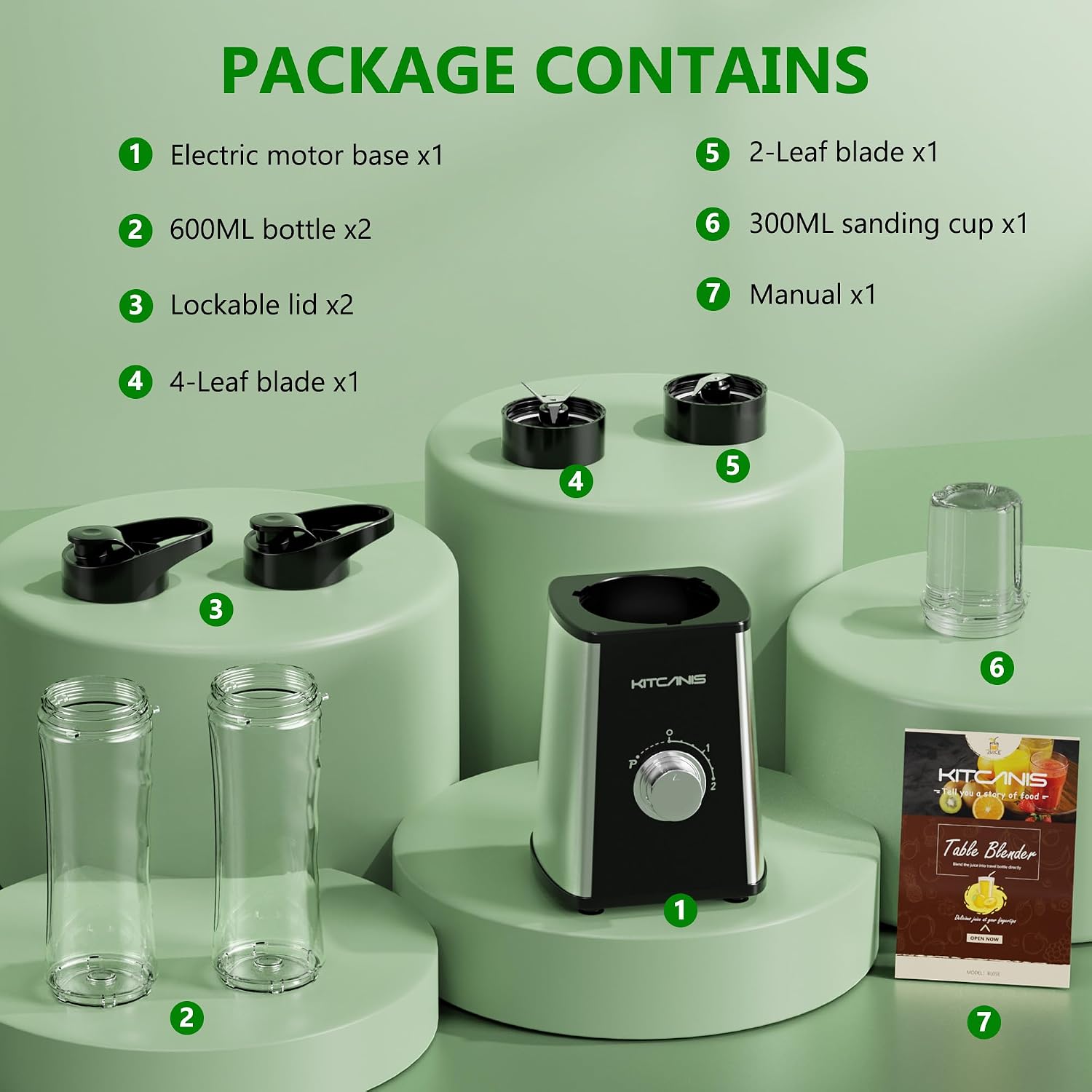 Thumbnail 6 de KITCANIS 800W Mixer Smoothie Maker
