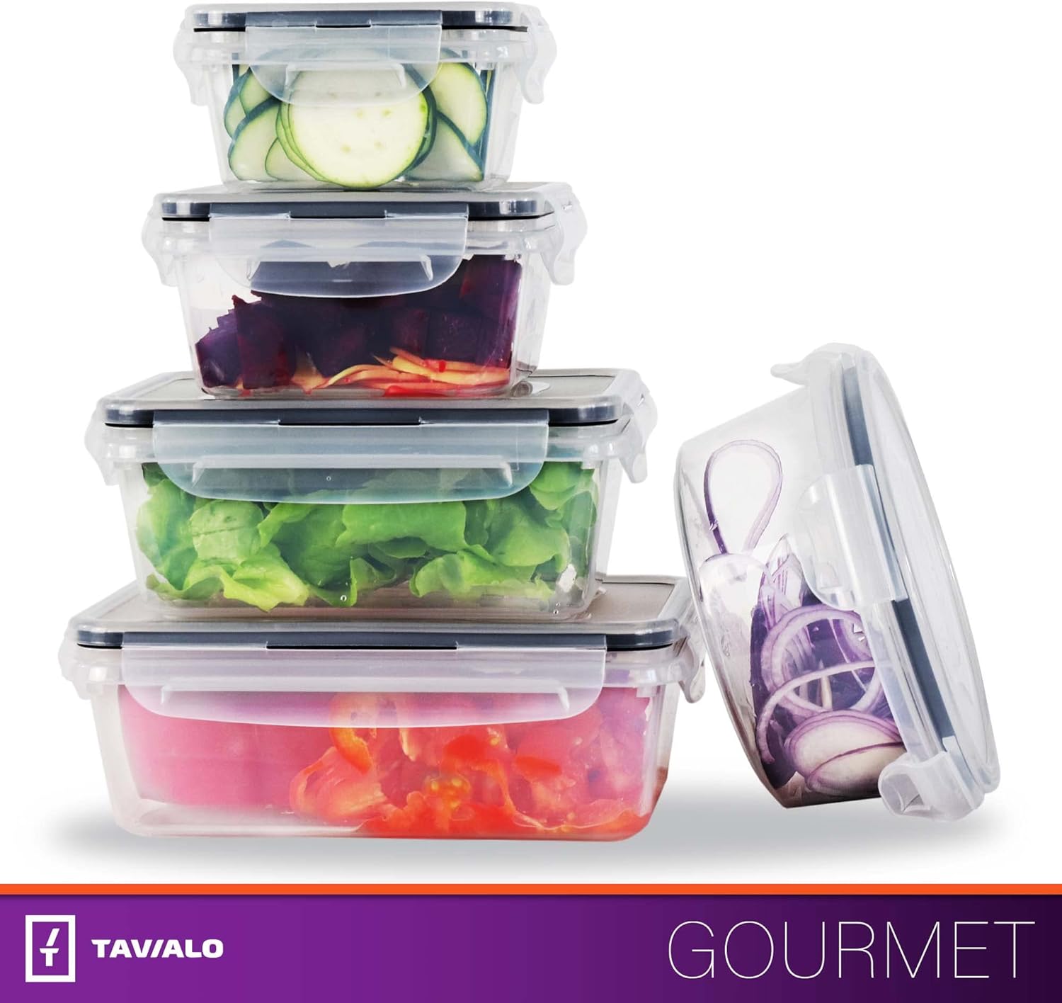 Thumbnail 4 de TAVIALO Gourmet Juego de 6 Fiambreras Antifugas y Microondas 🍱