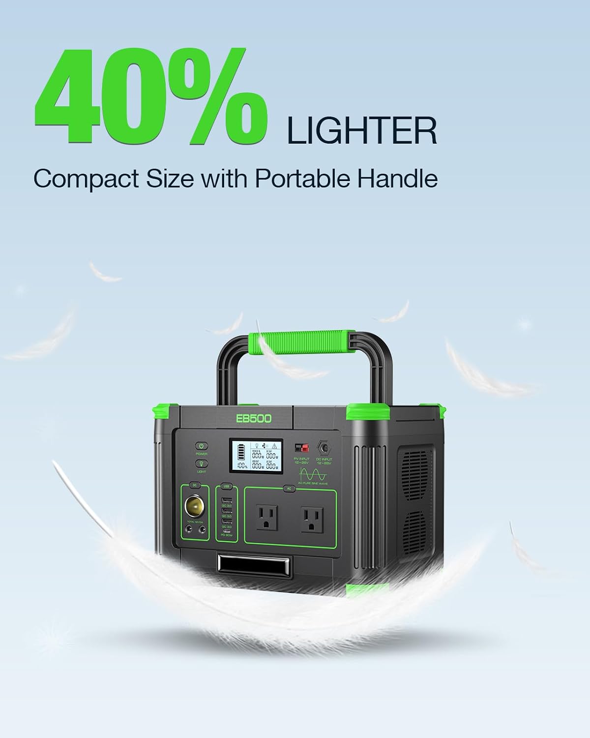Detalle 2 de Portable power station 519.48Wh