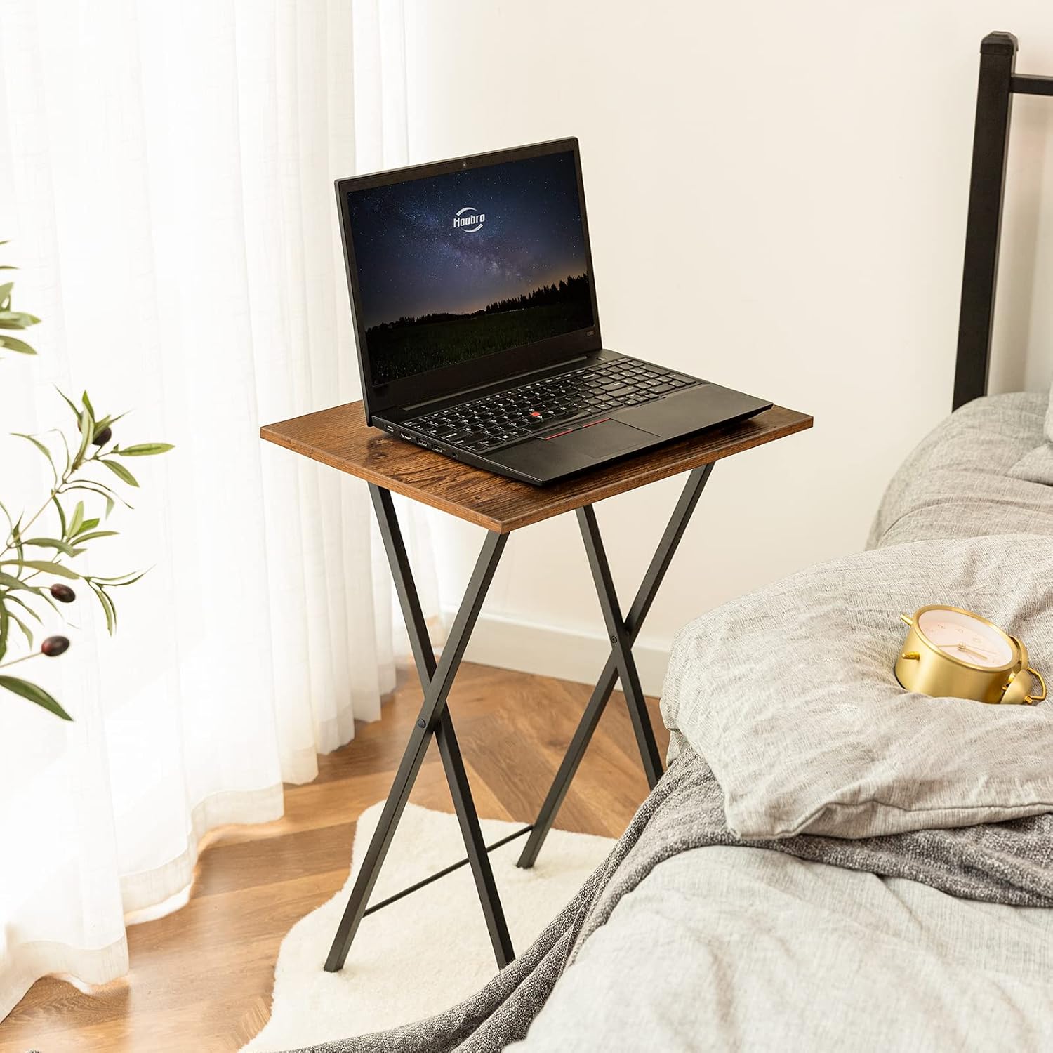 Detalle 2 de HOOBRO EBF25BZ01 Side Table 48 x 36 cm