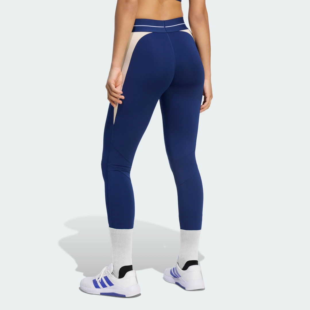 Detalle 2 de Mallas largas Hyperglam Colour Block de Adidas en color Azul