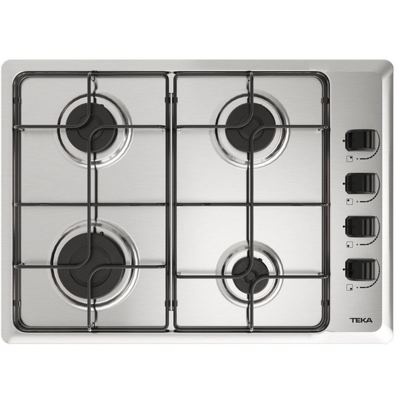 Detalle de Teka HLX 540 KL🔥 Placa de gas butano, acero inoxidable