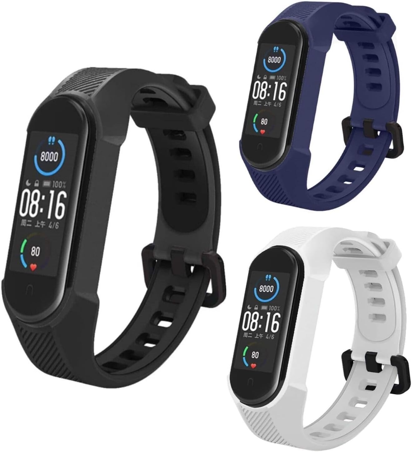 Thumbnail 4 de Panda Bobo replacement silicone watch strap for Xiaomi Mi Band 5/6/7 and Amazfit Band 5