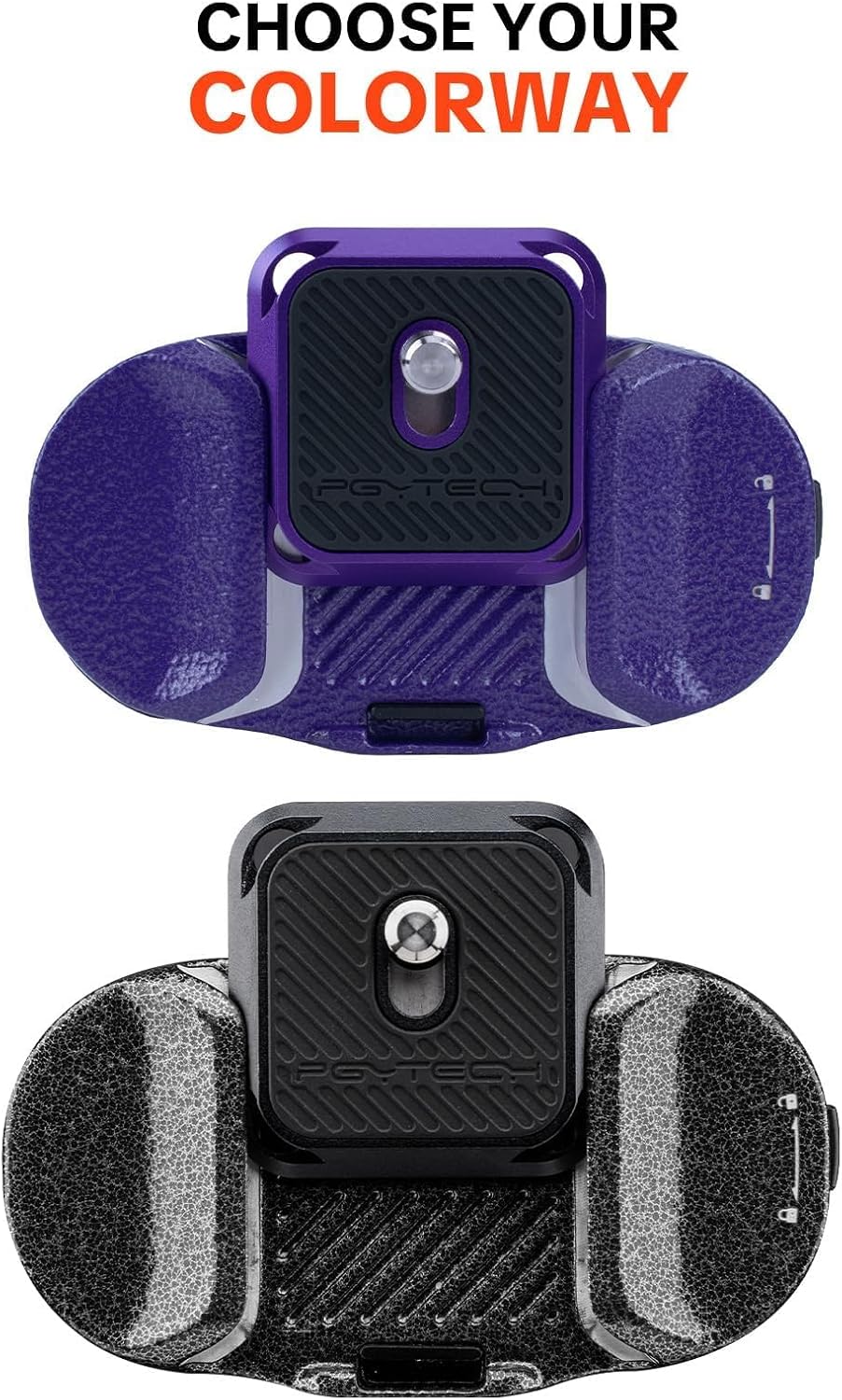 Thumbnail 2 de PGYTECH Beetle Kamera Clip V2 mit Platten-Schnellwechselsystem – Arca-Kompatibel,Purple