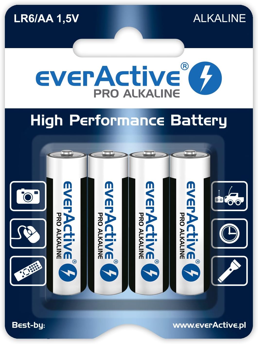 Detalle 2 de everActive baterie alkaliczne AAA LR03/R03, 1,5 V, 200 sztuk