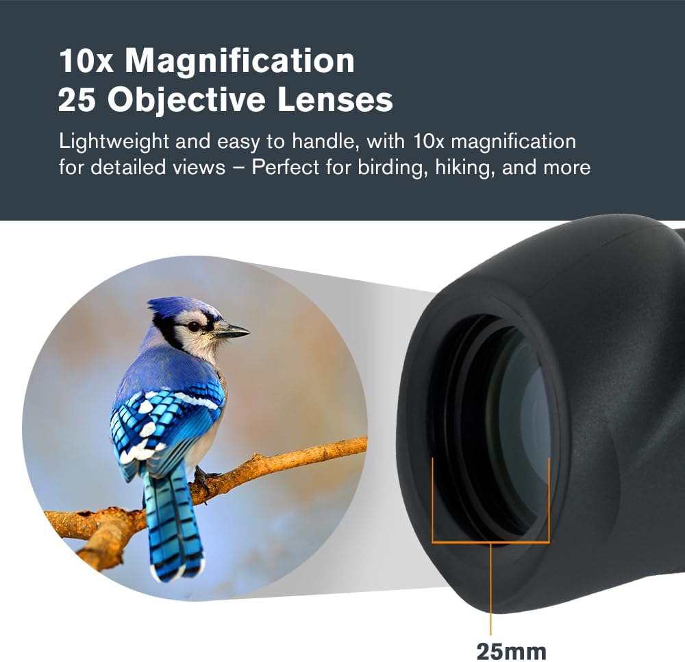 Detalle 2 de Celestron Nature DX 10x25 monoculaire, noir đź”