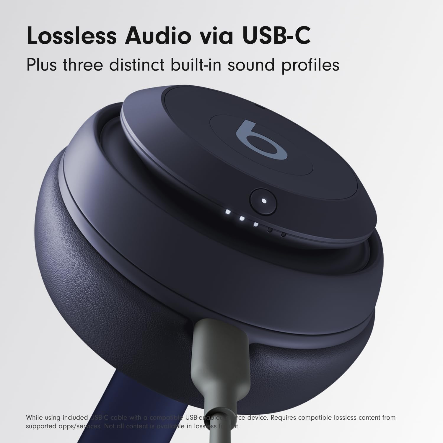 Detalle 2 de Beats Studio Pro Premium Wireless Over-Ear Headphones (Navy)