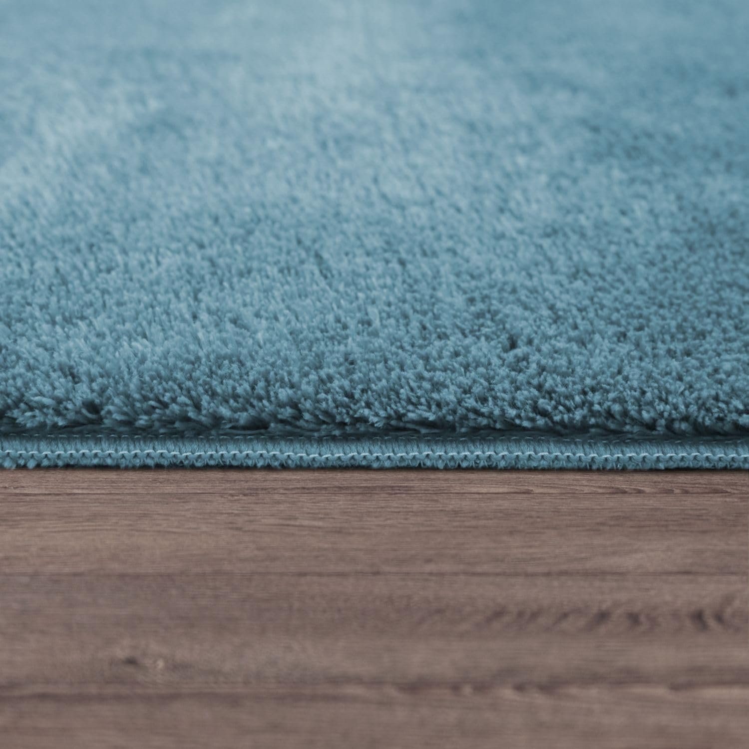 Detalle de TT Home Tapis de Jeu Turquoise 140 x 200 cm pour Chambre d’Enfant