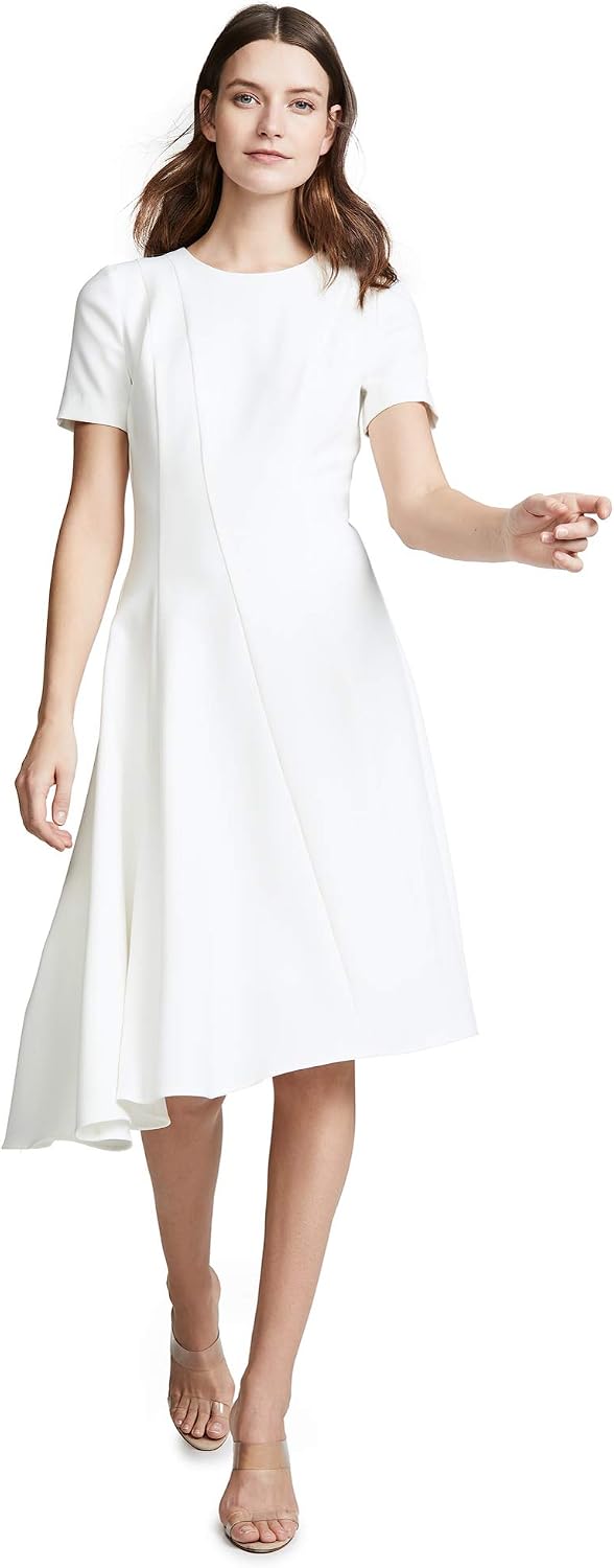 Detalle de Black Halo Olcay Asymmetrical Dress