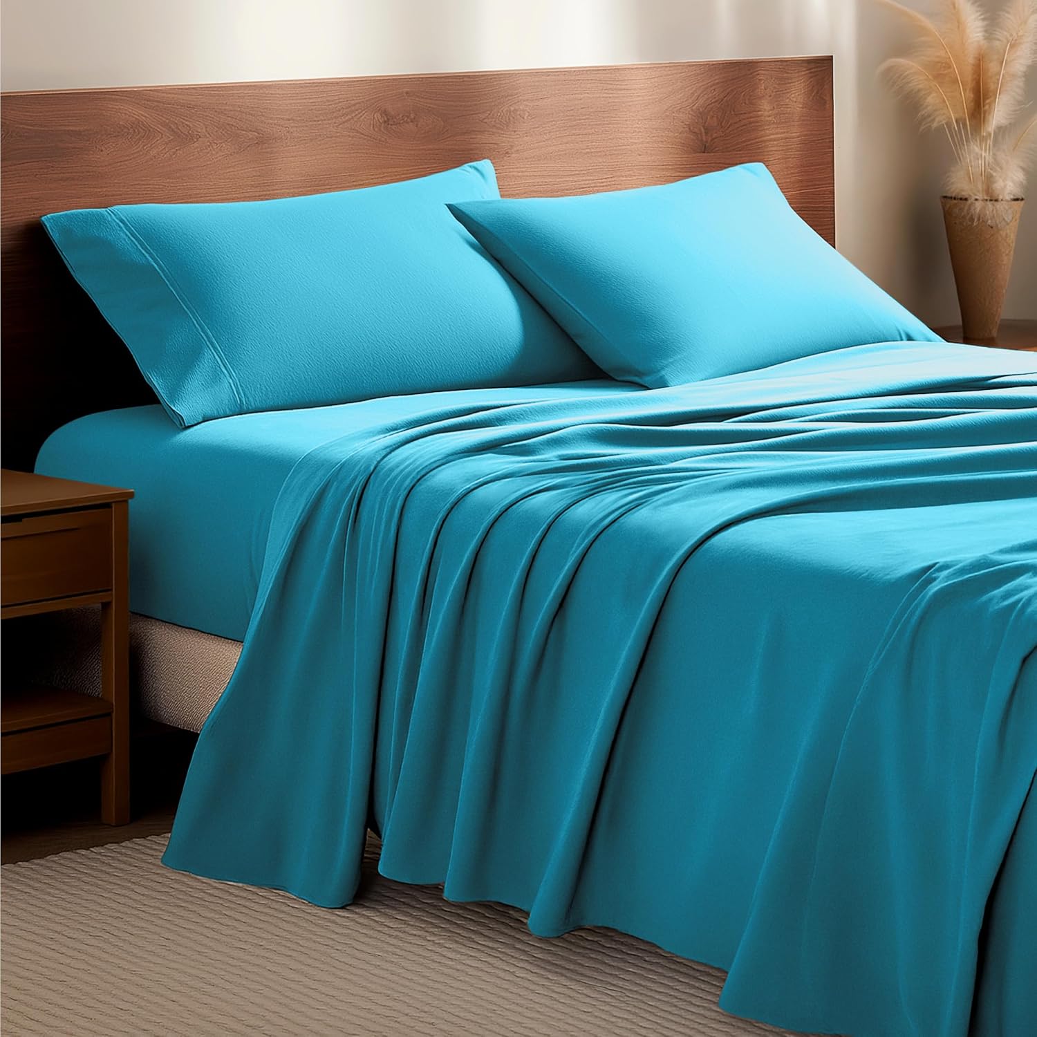 Detalle de Bare Home Flannel Sheet Set Twin XL