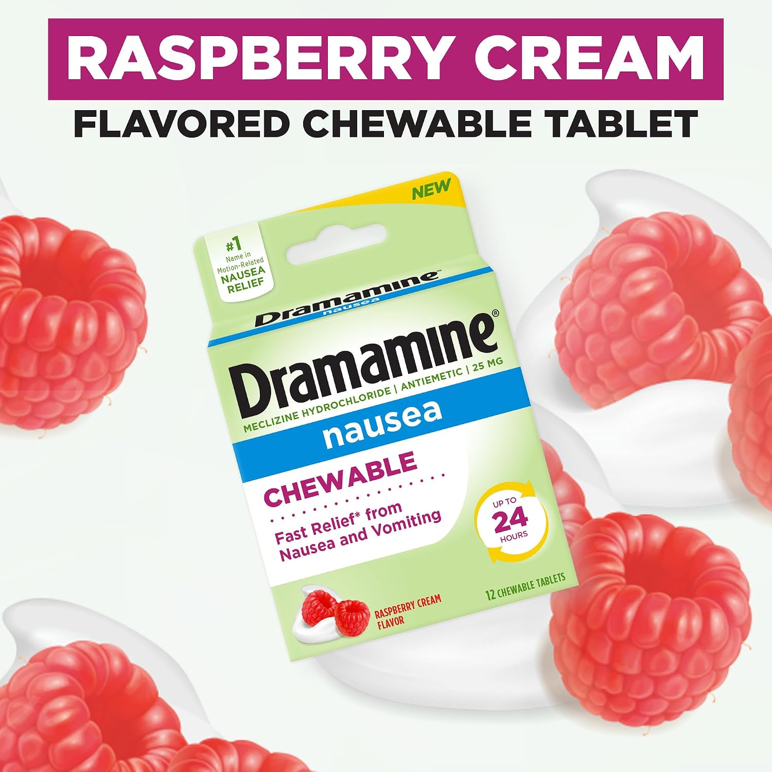 Thumbnail 4 de Dramamine Nausea Relief Chewables, 12 Count