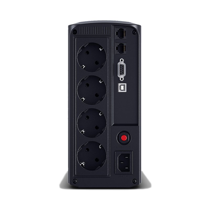 Detalle 2 de CyberPower VP1000ELCD Value Pro: SAI de 1000VA con AVR, LCD y protección de datos