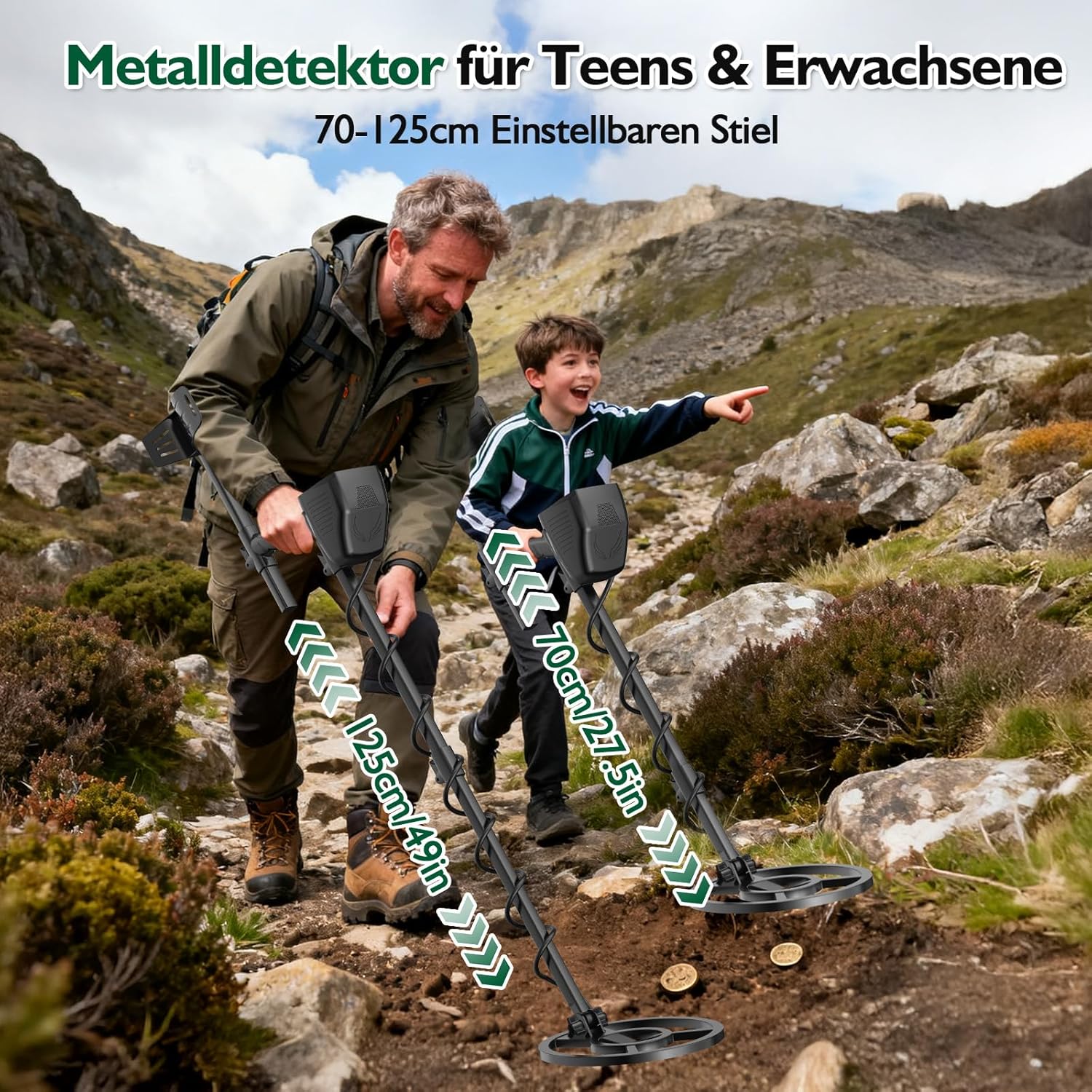 Thumbnail 5 de OMMO Metal Detector ricaricabile 1800mAh