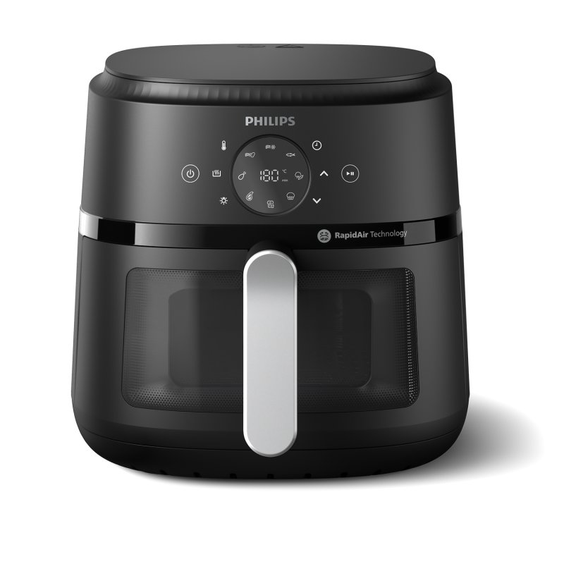 Detalle 2 de Philips Airfryer Serie 2000 NA231/00 – Freidora de Aire 13 en 1, 6.2 L, 1700 W, negra