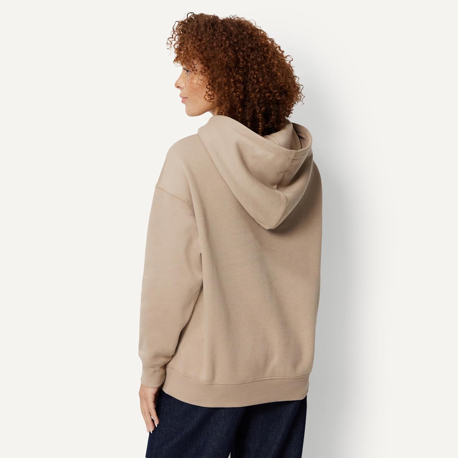 Detalle de Amazon Essentials Damen Oversize Fleece-Kapuzenpullover, Hoodie – Oversized Fit