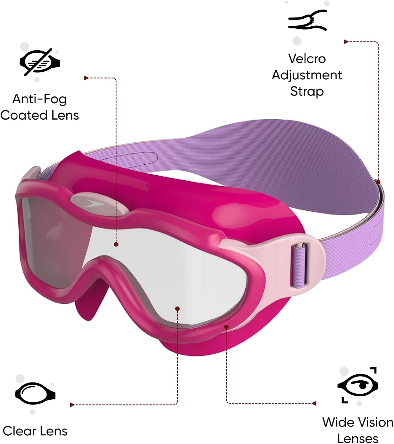 Detalle de SpeedoSpeedo – Lunettes de natation Biofuse, protection UV et confort premium