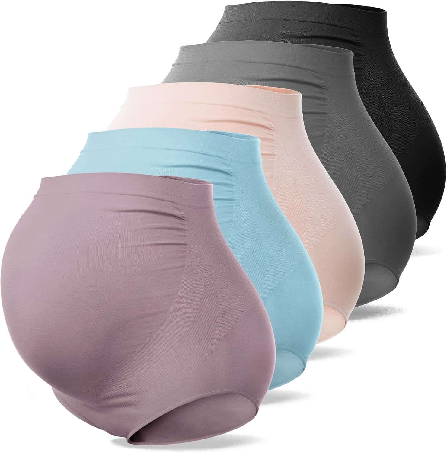 Thumbnail 4 de Sunnybuy Women's Maternity High Waist Underwear Seamless Hipster 🩲
