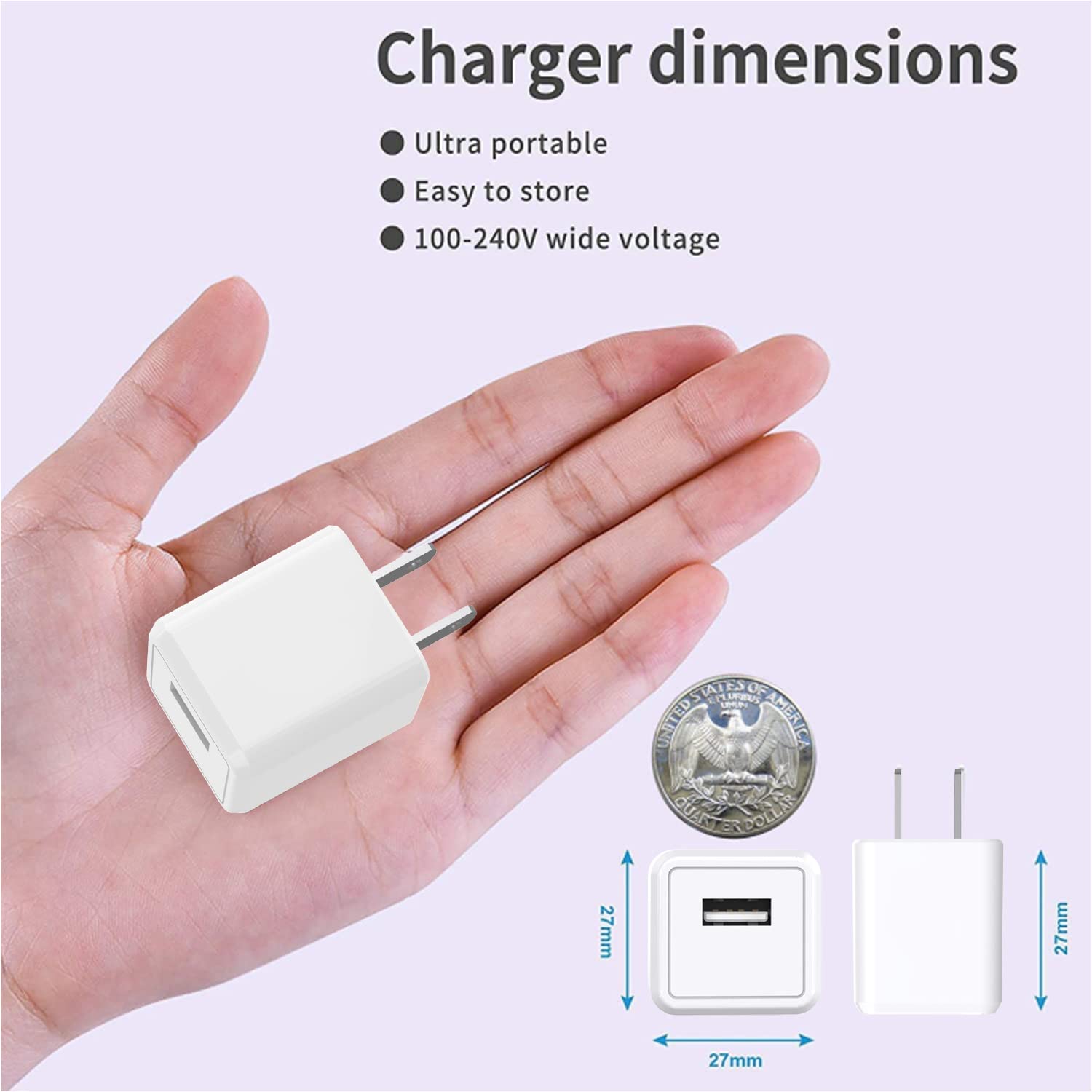 Detalle 2 de iPhone Charger 2-Pack with Fast USB Wall Adapter