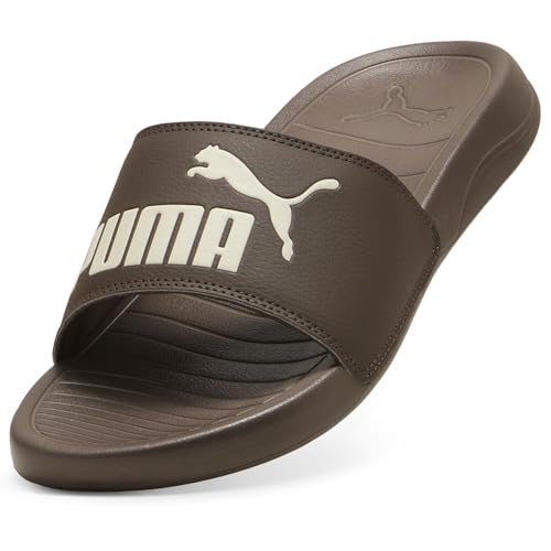 Detalle de PUMA Popcat 20 Slide - Sandalias unisex bronce Alpine Snow (4 UK, 37 EU)
