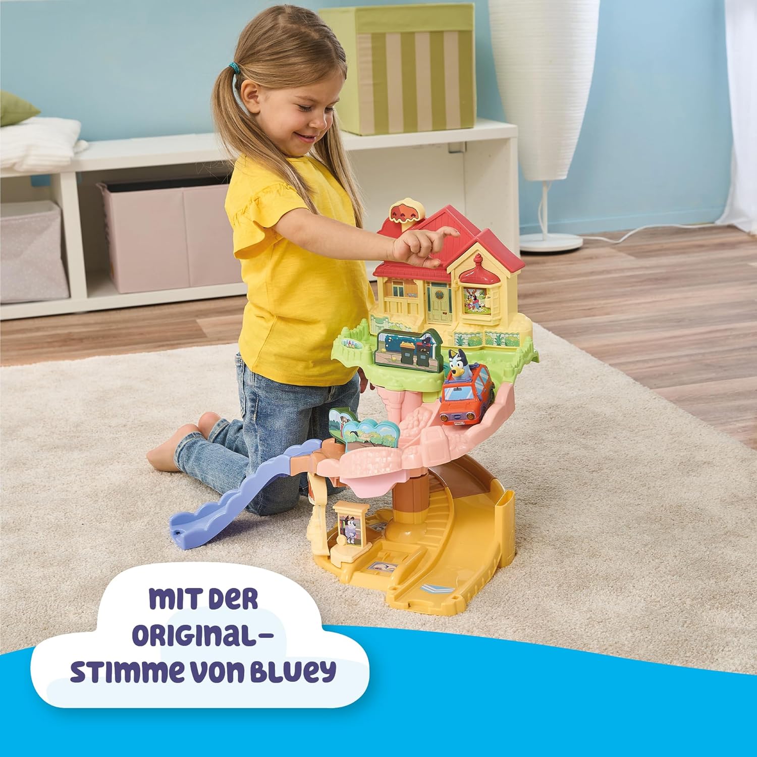 Detalle 2 de VTech Tut Tut Baby Flitzer – Blueys Familienhaus: Interaktives Spielset für 1–5-Jährige