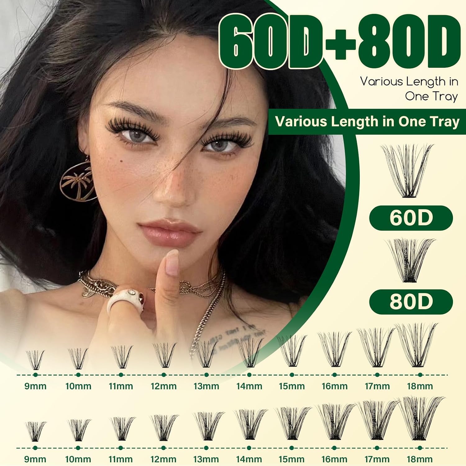 Thumbnail 5 de KEYYOU Lash Clusters Kit 280pcs