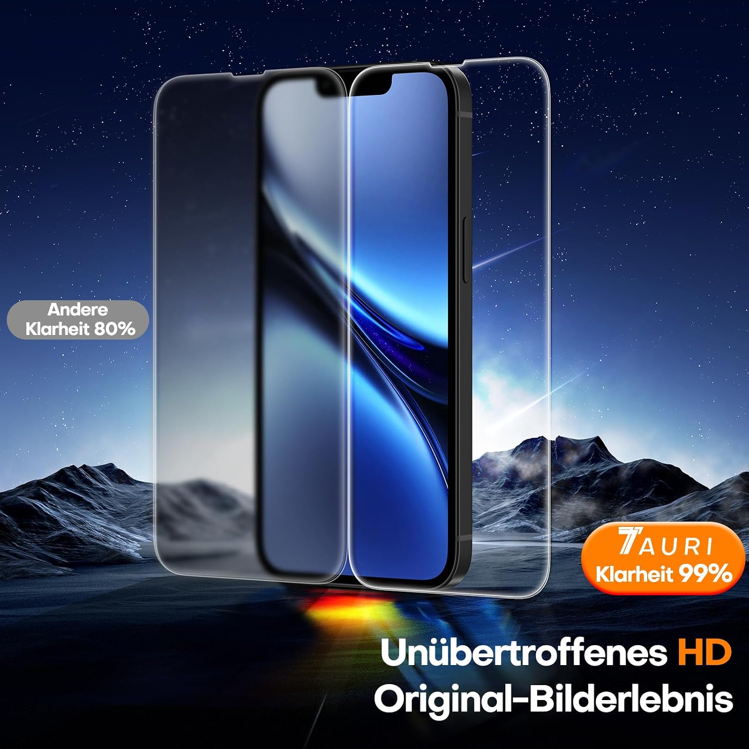 Detalle 2 de TAURI Panzerglas 6,1 für iPhone 16e/17e