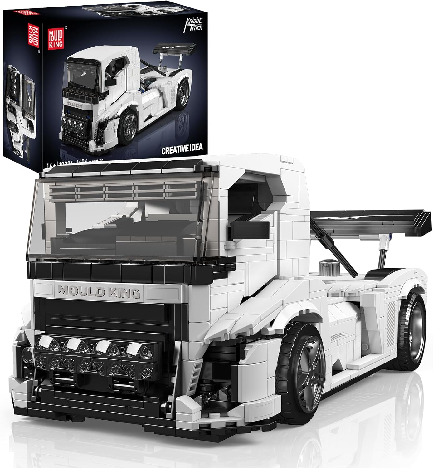Detalle de Mould King 10036 Chevalier — Kit Technique pour Camion Chevalier, 1604+ pièces, Version Statique