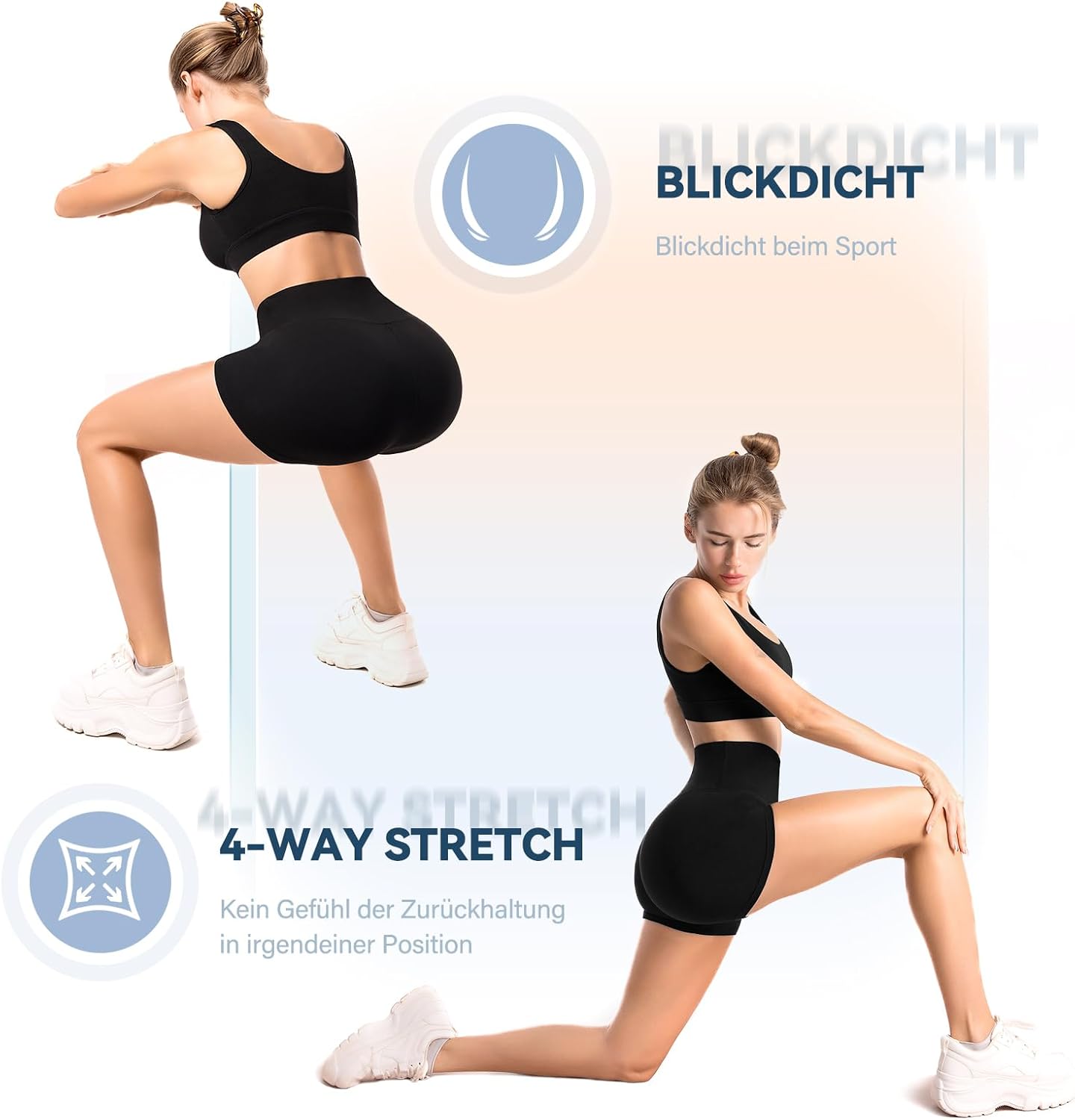 Thumbnail 3 de Sanpetix Sports Shorts Damen – High Waist, blickdichte Leggings-Shorts für Cycling, Yoga und Fitness im Sommer