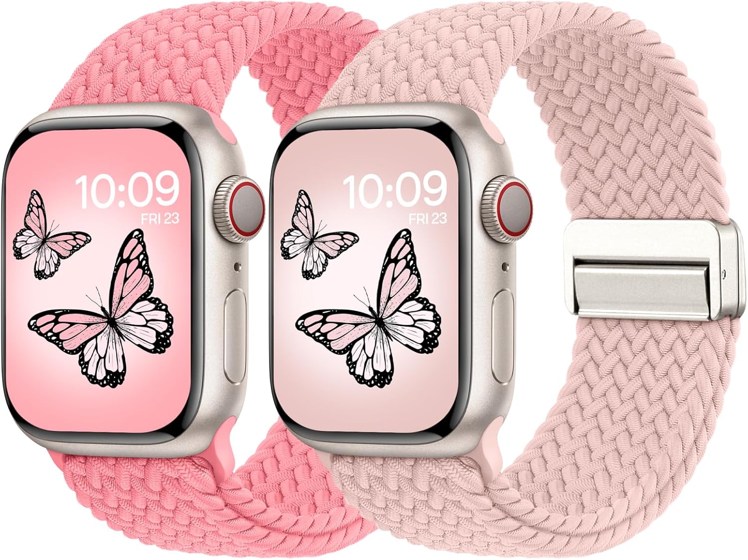 Thumbnail 6 de Raradev 5 Pack Braided Band for Apple Watch – 40mm to 49mm, Breathable Elastic Sport Loop