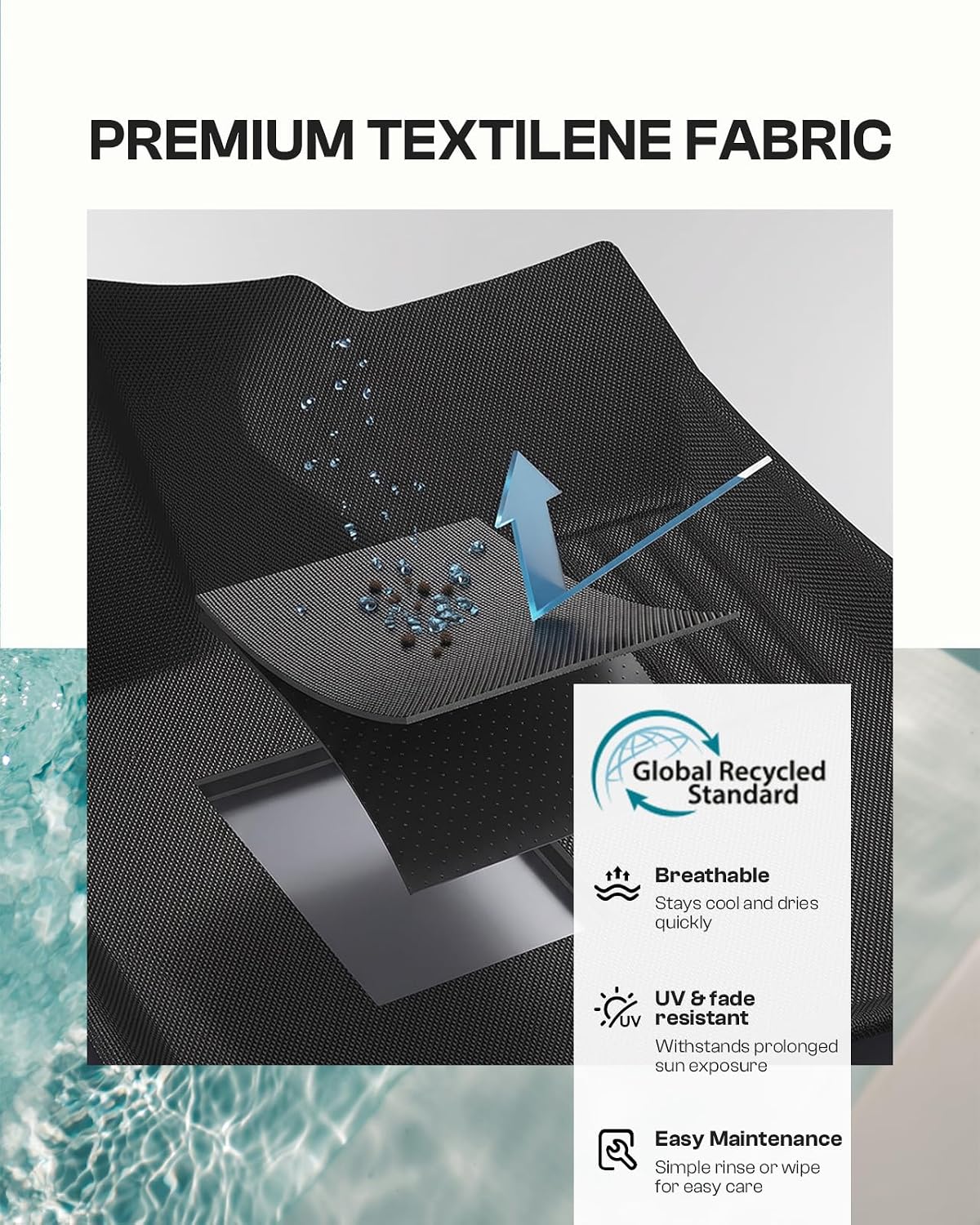 Detalle de Oasbira Outdoor Lounge Chair Aluminum