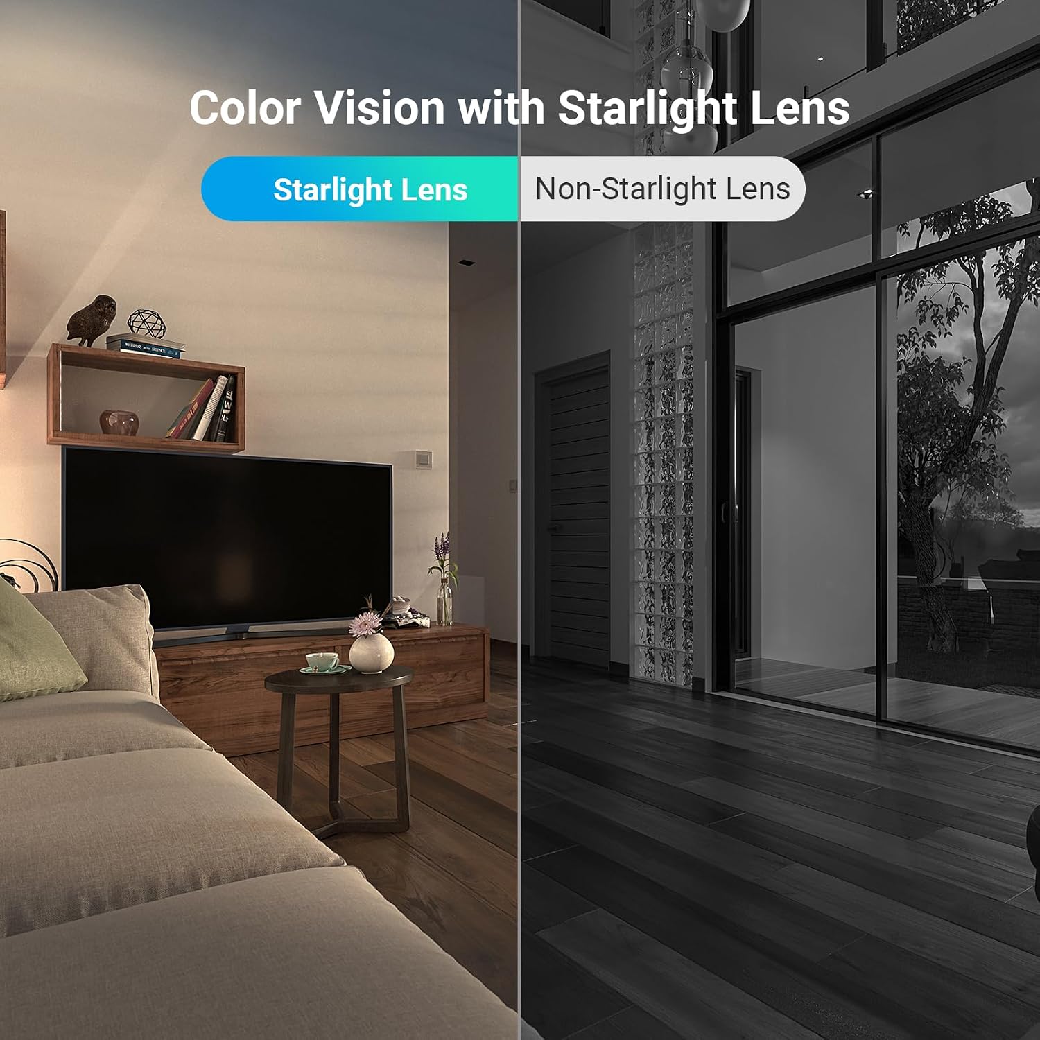 Thumbnail 4 de EZVIZ 2K Indoor WiFi Camera (C6c) with 512GB Support, Starlight Colour Night Vision, 360° Coverage, Auto Tracking and Google Control