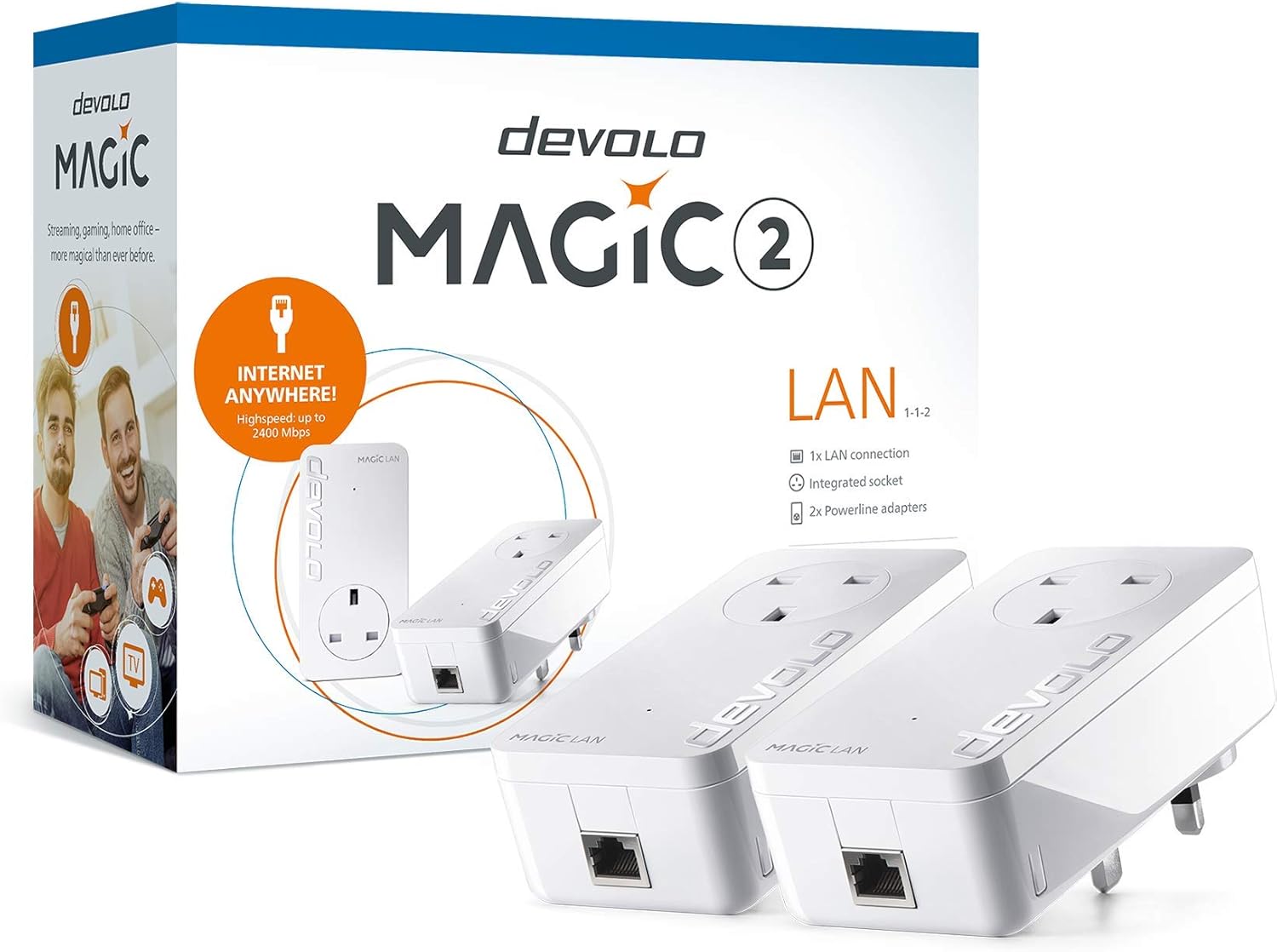Thumbnail 3 de devolo Magic 2-2400 LAN Powerline Starter Kit with Gigabit LAN (G.hn)
