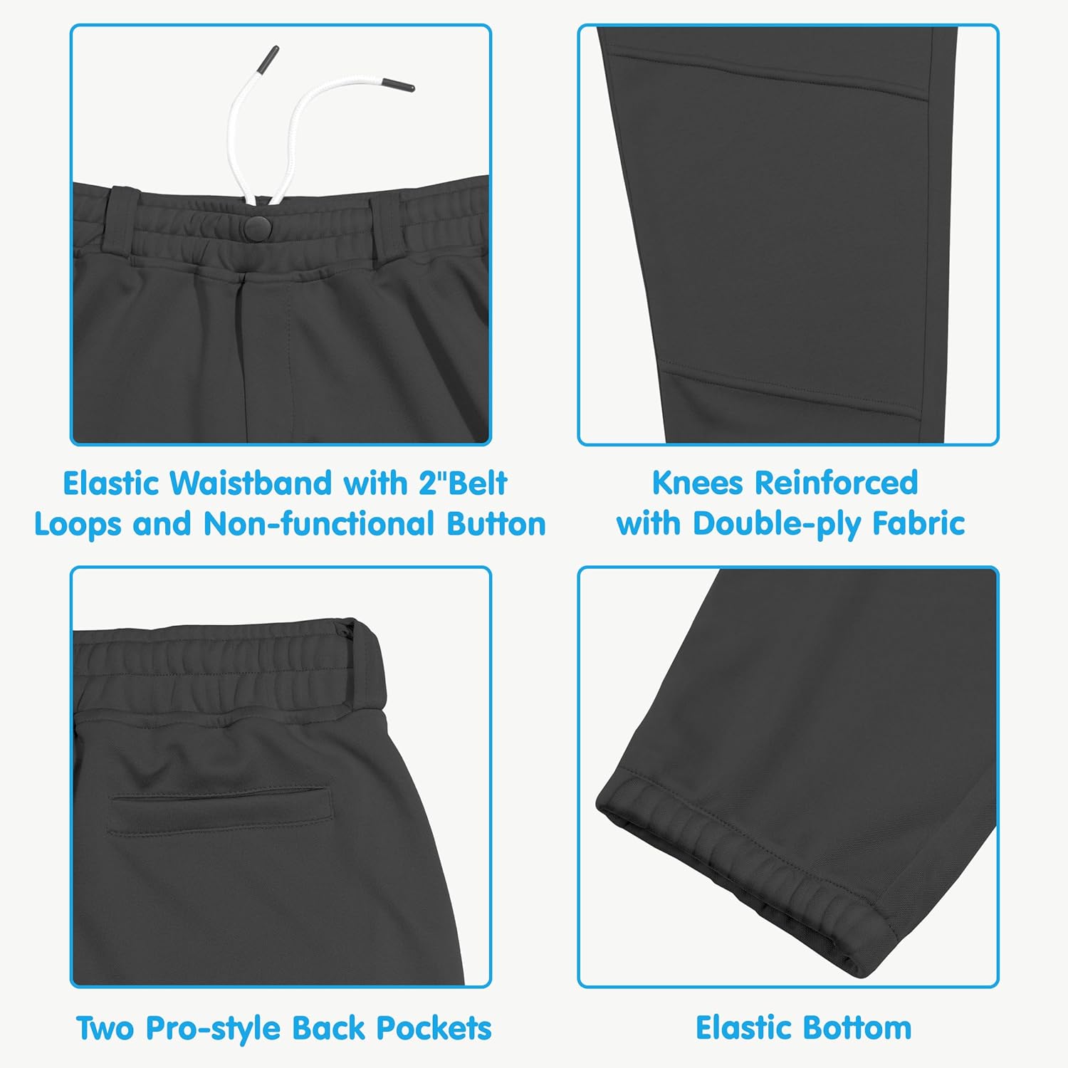 Detalle 1 de MIVEI Toddler Boy Baseball Pants UPF50