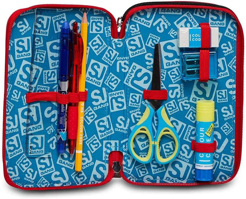 Thumbnail 2 de SJ Gang Style Jam Gang Astuccio 3 Zip, 3 Étuis à Zip – Trousse scolaire complète 44 pièces