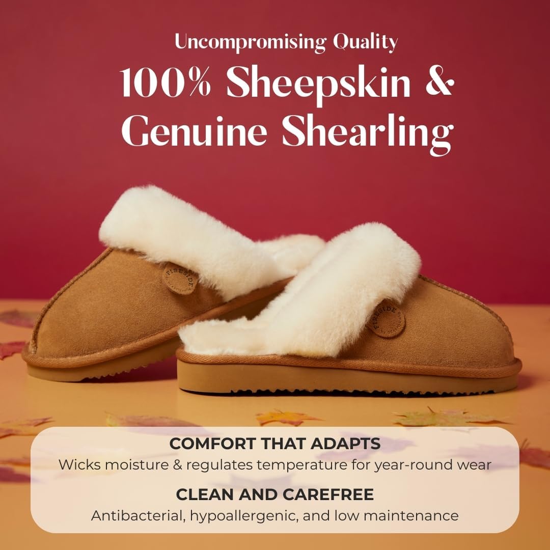 Detalle 2 de Fireside by Dearfoams Sydney Shearling 100% Australian