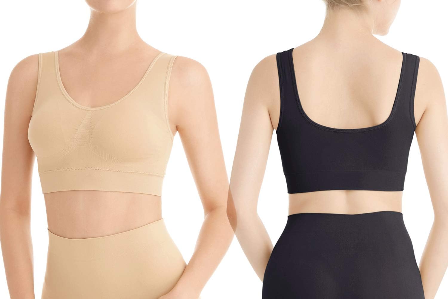 Thumbnail 3 de Lemef 3-Pack Seamless Wirefree Sports Bra with Removable Pads (Yoga & Medium Support)