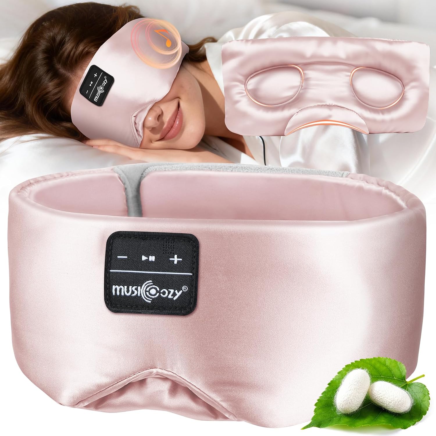 Detalle de MUSICOZY Sleep Mask Headphones with Bluetooth