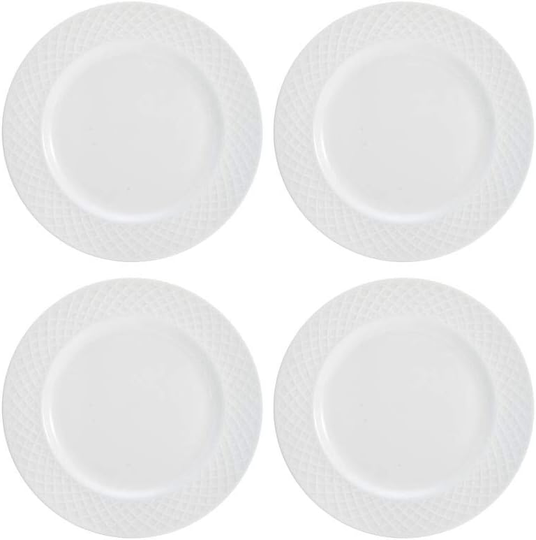 Thumbnail 2 de Mikasa Trellis 16-Piece Bone China Dinnerware Set in White (Plates, Bowls, and Mugs)