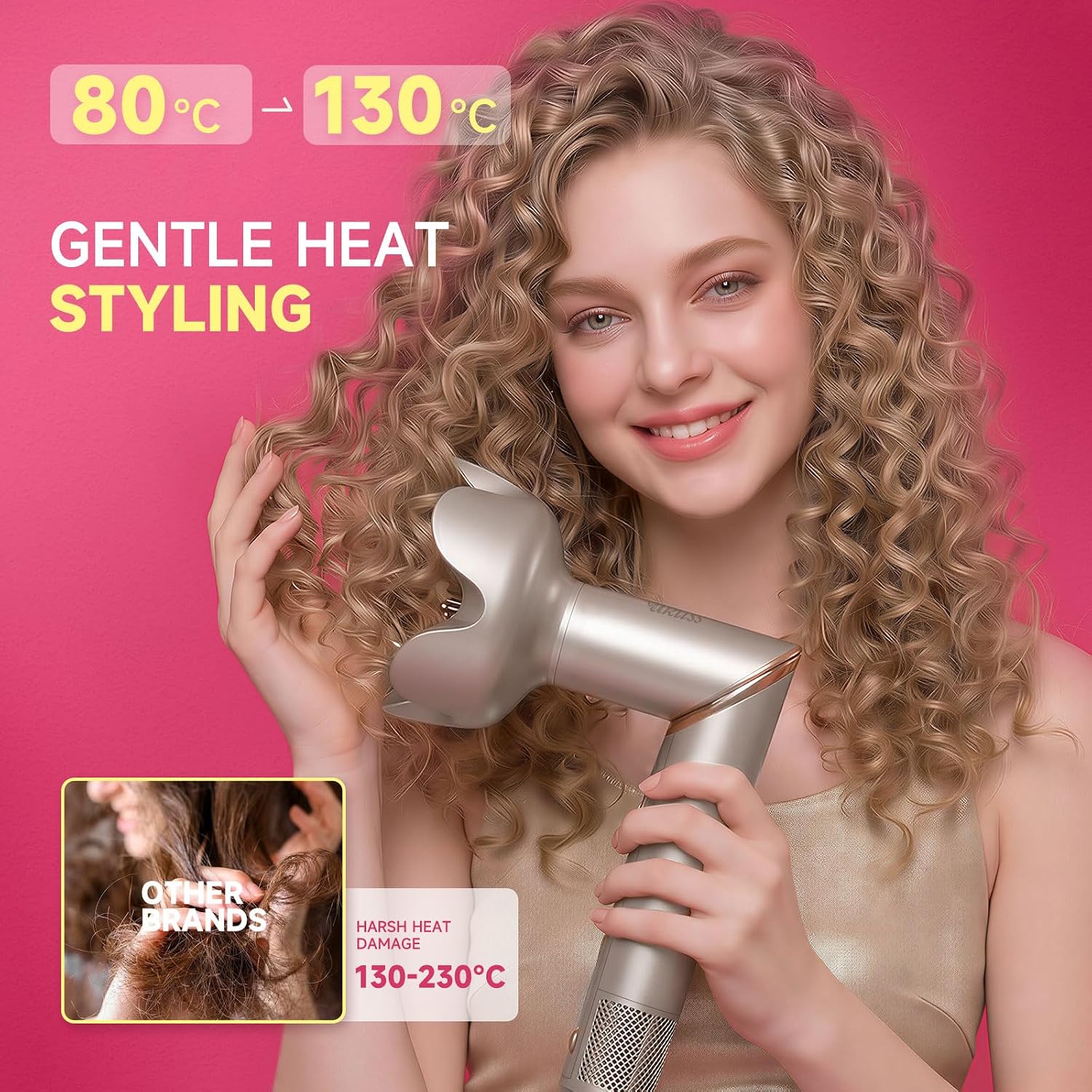 Thumbnail 4 de UKLISS Set Airstyler professionale 8 in 1: styling completo per casa e viaggio