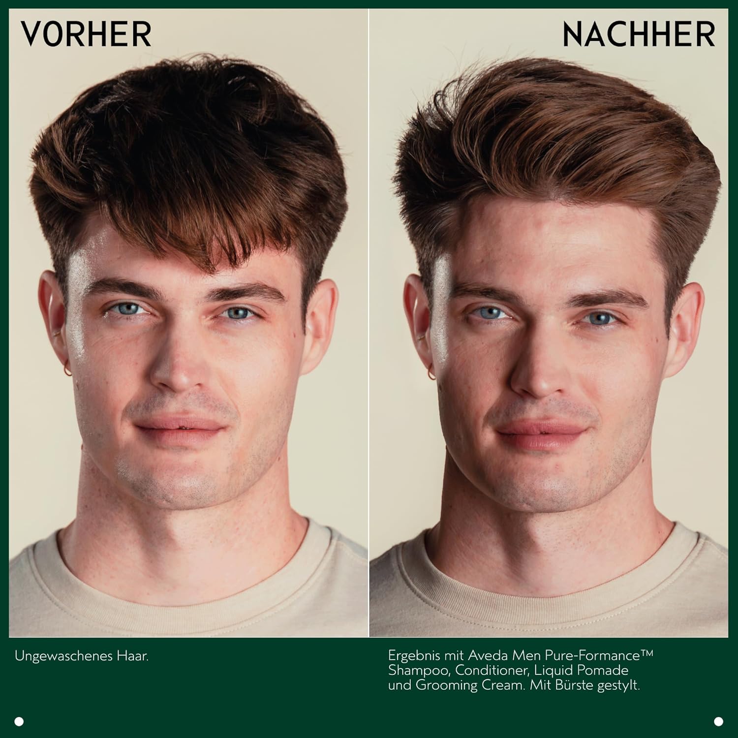 Detalle de Aveda Men Pure-Formance Grooming Clay – Mattes Haarwachs mit starkem Halt, 75 ml